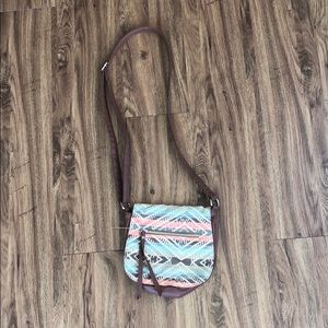 Aztec design crossbody bag